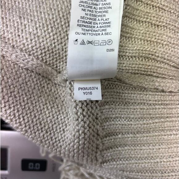 Mac & Jac Womens S Cream Fringe Cardigan - Acrylic & Nylon - Picture 7 of 9